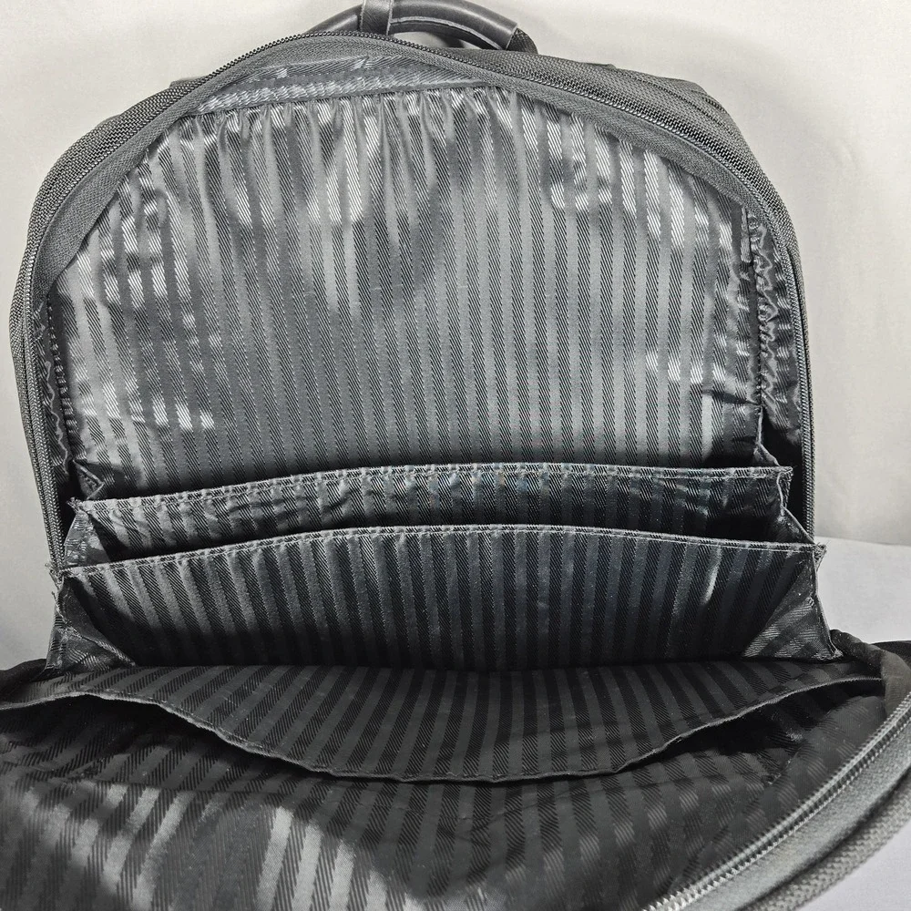 Vintage Tumi Alpha Backpack Black Ballistic Nylon Business Travel Organizer USA